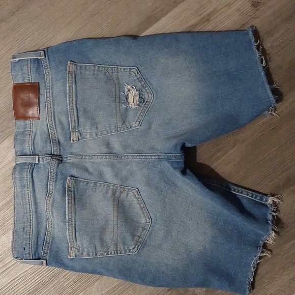 Hollister Mens skinny distressed destroyed denim stretch shorts - Picture 4 of 4